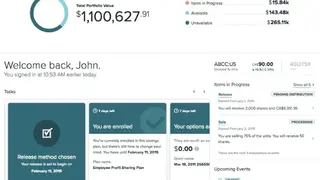 Shareworks screenshot