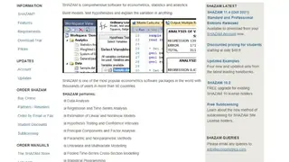 SHAZAM (statistical analysis) screenshot