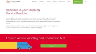 Shipcloud screenshot