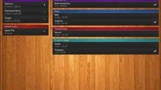 SHOPPING LIST (GROCERY LIST) screenshot