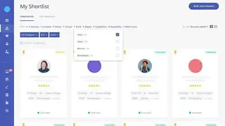 Shortlist screenshot