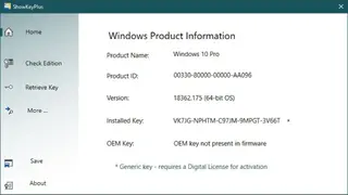 ShowKeyPlus screenshot