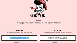SHRTURL screenshot