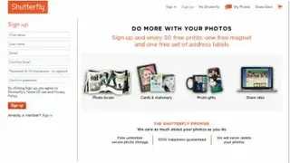 Shutterfly screenshot