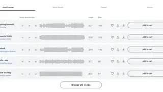 Shutterstock Music screenshot