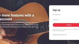 Shutterstock Music screenshot