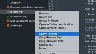 SideBar Enhancements screenshot