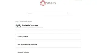 SigFig Portfolio Tracker screenshot