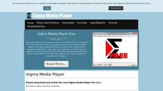 Sigma Media player screenshot