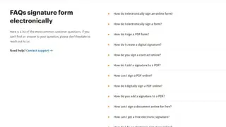 signNow Digital Signature Web Form screenshot