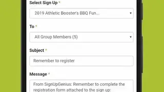 SignUpGenius screenshot