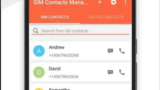 SIM Contacts Manager screenshot