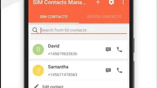 SIM Contacts Manager screenshot