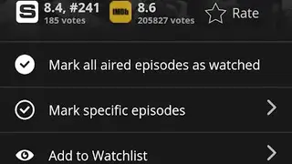 Simkl list screenshot