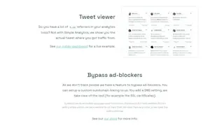 Simple Analytics screenshot