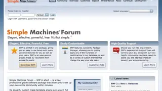 Simple Machines Forum screenshot