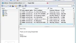 Simple Mail screenshot