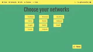 Simple Sharing Buttons Generator screenshot
