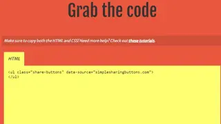 Simple Sharing Buttons Generator screenshot