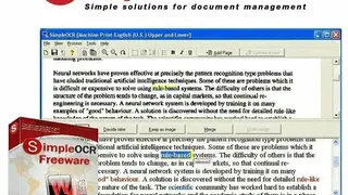 SimpleOCR screenshot
