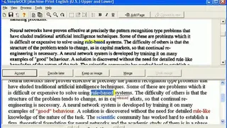 SimpleOCR screenshot