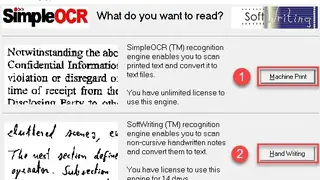 SimpleOCR screenshot