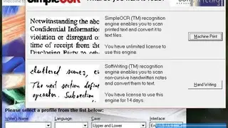 SimpleOCR screenshot
