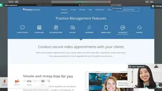 SimplePractice Telehealth screenshot