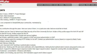 SimpleSAMLphp screenshot