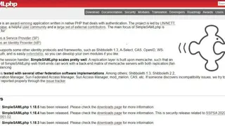 SimpleSAMLphp screenshot