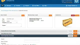 SimpleTix screenshot