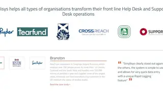 Simplisys Service Desk screenshot