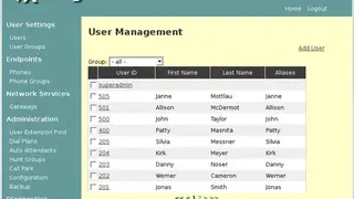 sipXecs screenshot