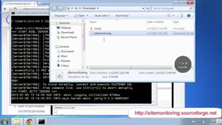 Site monitoring screenshot