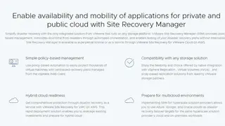 Site Recovery Manager screenshot