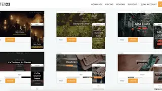 Site123 screenshot