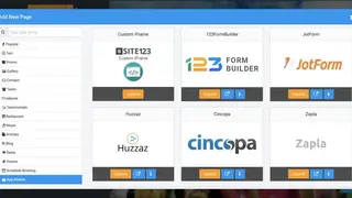 Site123 screenshot