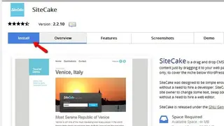 Sitecake screenshot