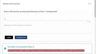 SiteCozy broken link checker screenshot