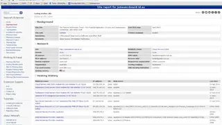 SiteReport NetCraft screenshot
