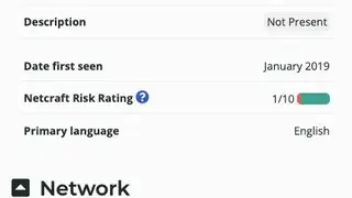 SiteReport NetCraft screenshot
