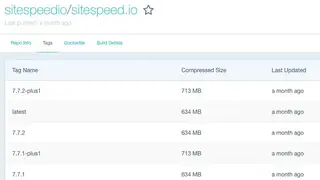 Sitespeed screenshot
