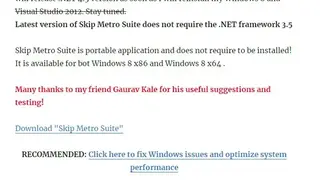 Skip Metro Suite screenshot