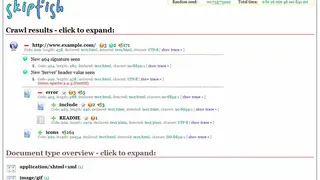 Skipfish screenshot