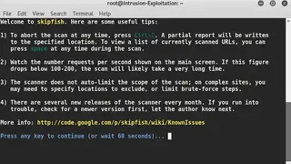 Skipfish screenshot