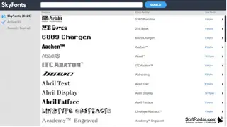 SkyFonts screenshot