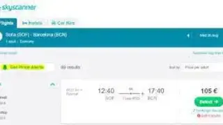 SkyScanner screenshot
