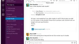 Slack screenshot