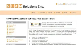 SLAM Change Management Control screenshot