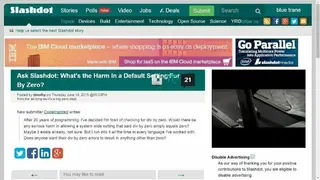Slashdot screenshot